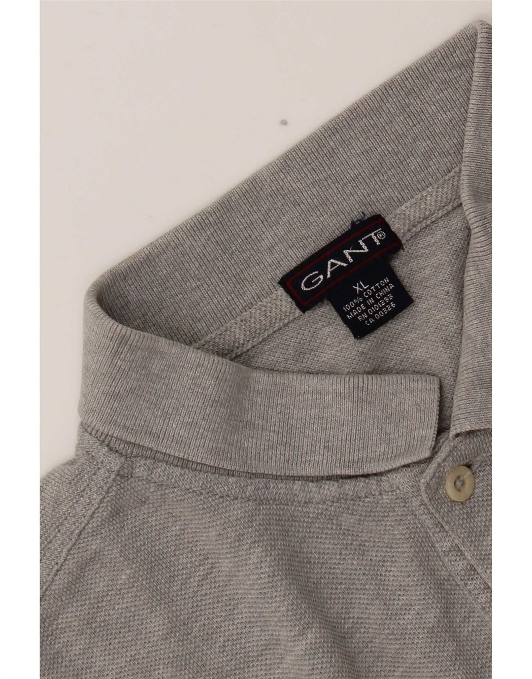 Gant Mens Polo Shirt XL Grey Cotton