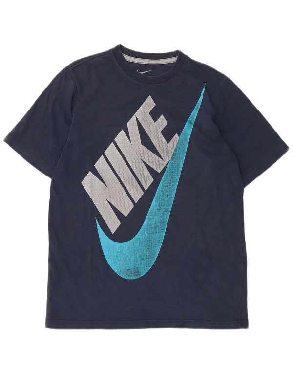Nike Boys Graphic T-Shirt Top 13-14 Years XL Navy Blue