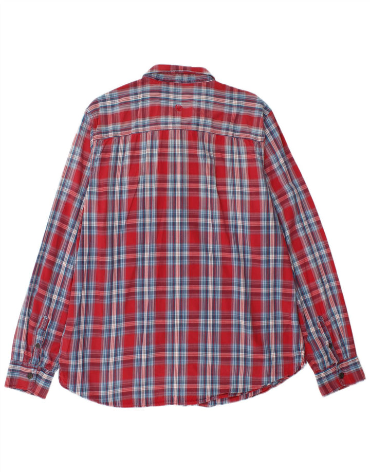 FAT FACE Mens Shirt XL Red Check Cotton