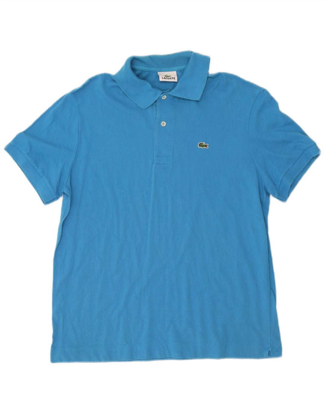 Lacoste Mens Polo Shirt Size 5 Large Blue Cotton