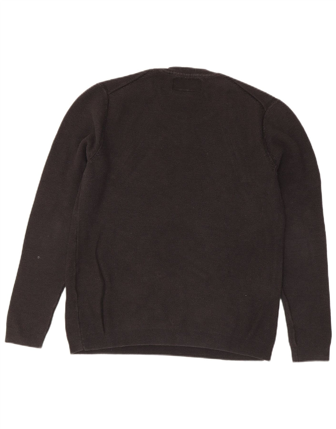 Superdry Womens Crew Neck Jumper Sweater UK 14 Medium Black Cotton