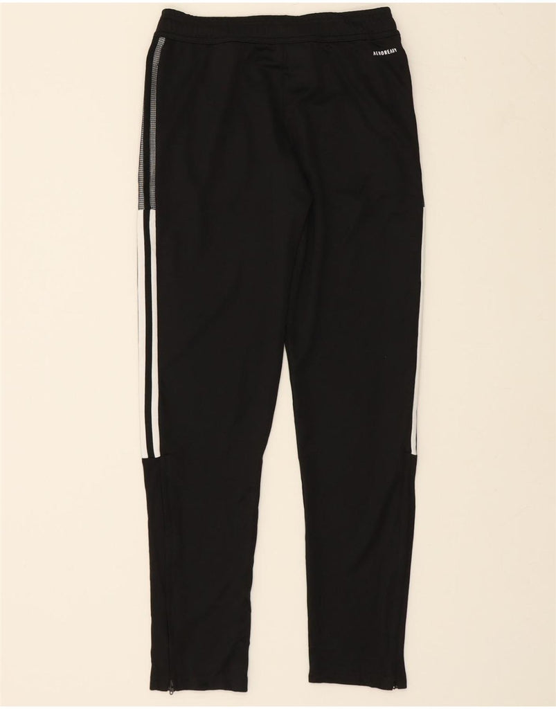 ADIDAS Boys Aeroready Tracksuit Trousers 13-14 Years  Black Polyester Vintage Adidas and Second-Hand Adidas from Messina Hembry 