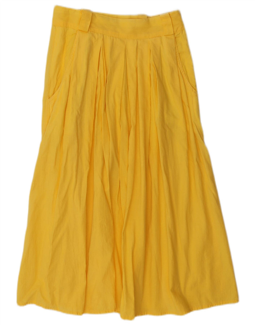 Vintage Womens A-Line Skirt W24 XS Yellow