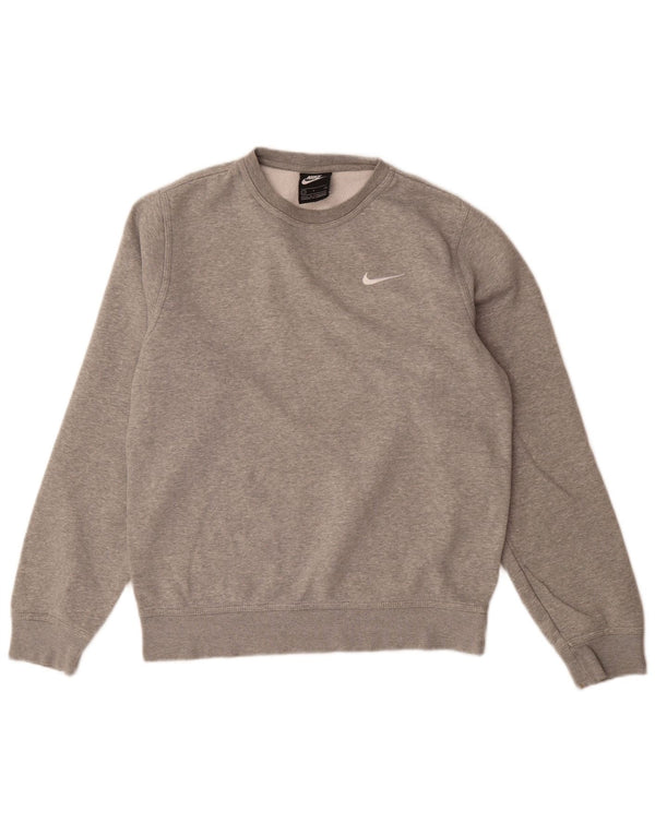 Nike Mens Sweatshirt Jumper Small Grey Flecked Cotton