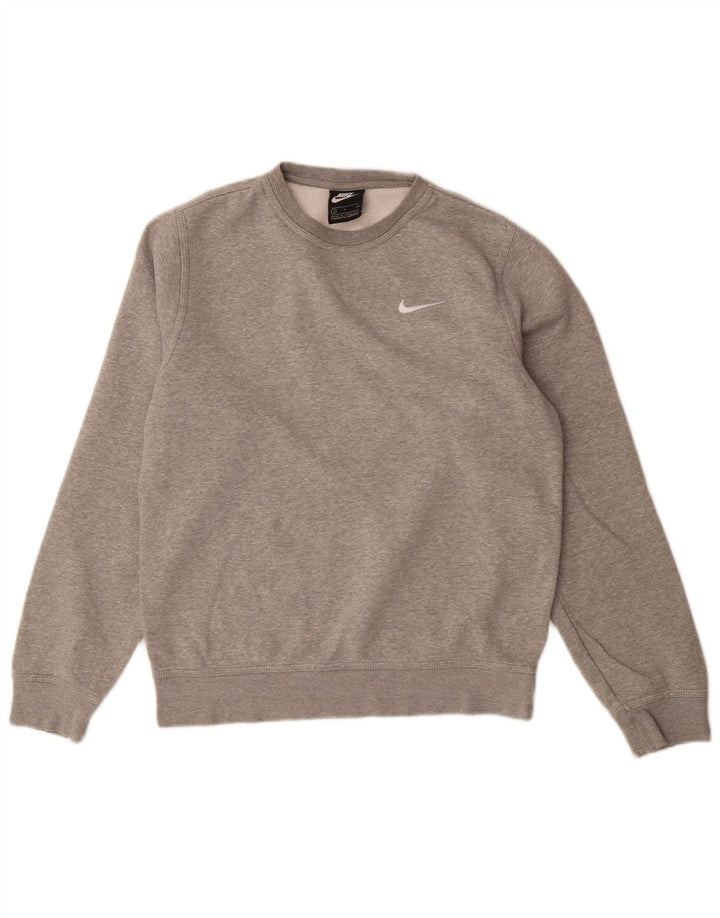 Nike Mens Sweatshirt Jumper Small Grey Flecked Cotton