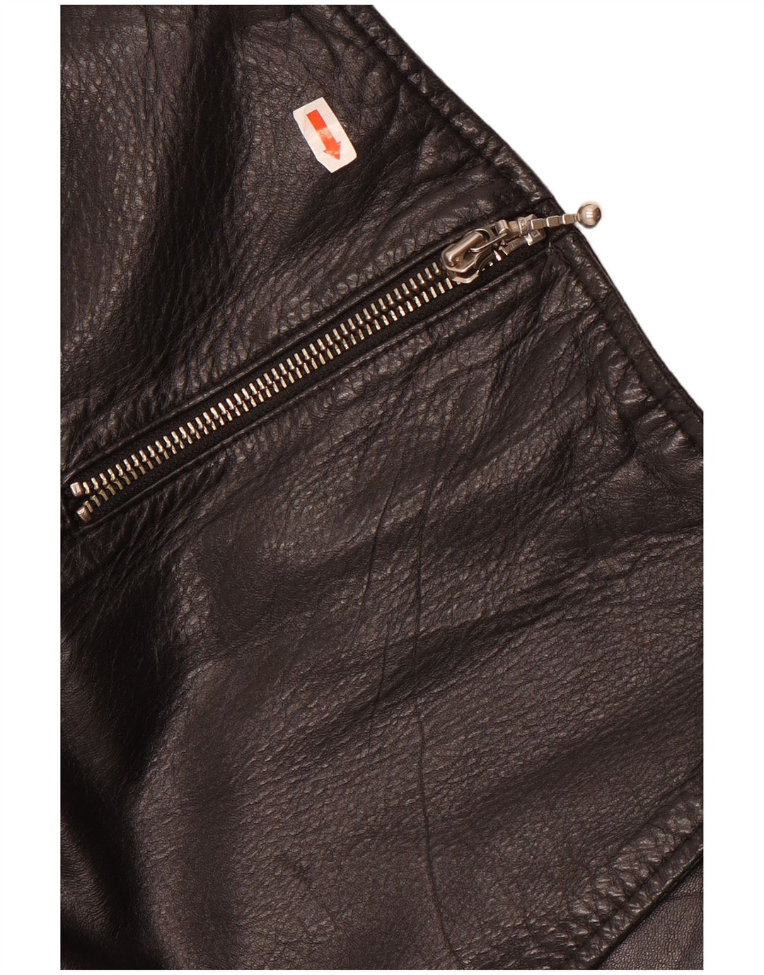 Vintage Womens Leather Bolero Jacket UK 12 Medium Black