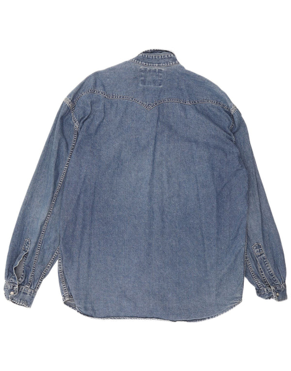 LEVI'S Mens Denim Shirt Large Blue