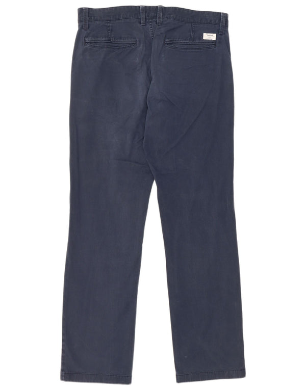 Timberland Mens Straight Chino Trousers W31 L30 Navy Blue