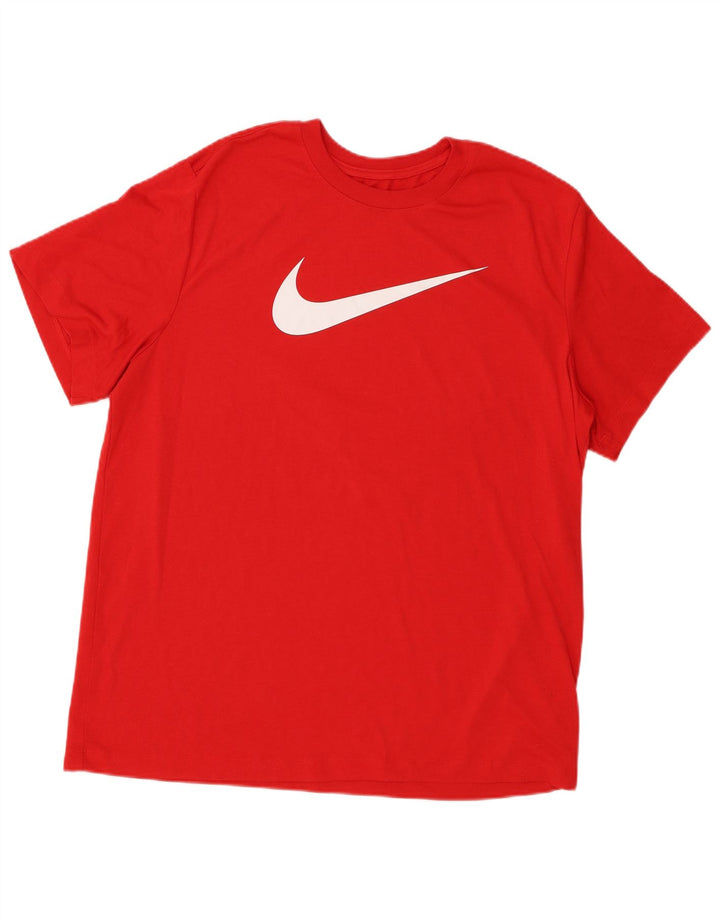 Nike Mens Dri Fit Graphic T-Shirt Top XL Red Polyester