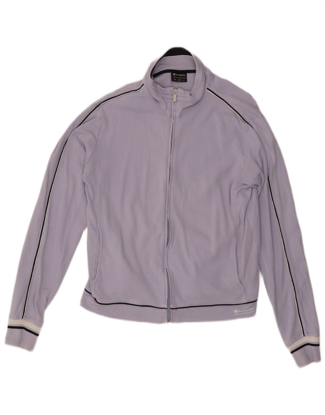 Champion Womens Tracksuit Top Jacket UK 16 Large Purple