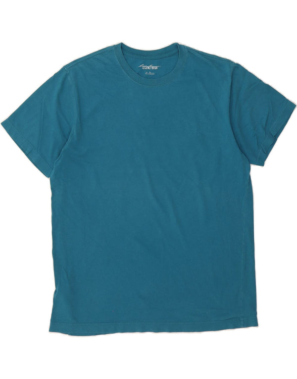 EDDIE BAUER Mens T-Shirt Top Large Blue Cotton