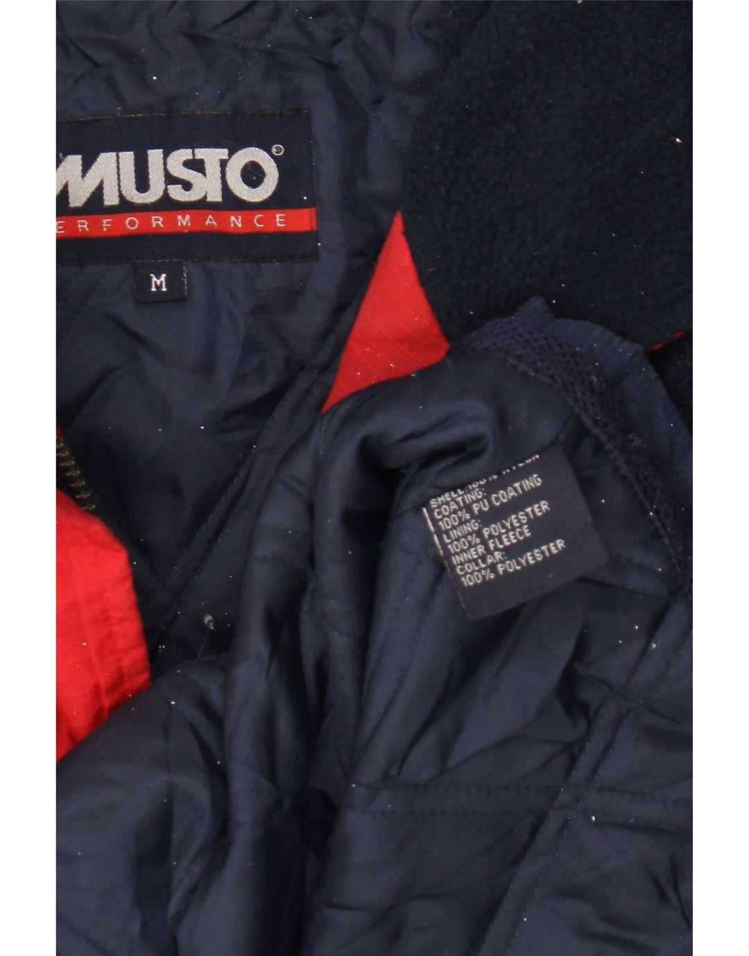 Musto Mens Windbreaker Jacket UK 38 Medium Navy Blue Nylon