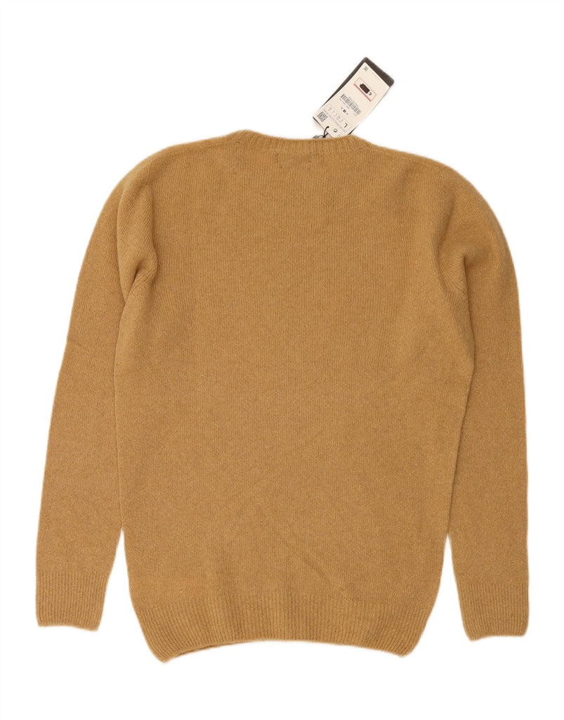 ZARA Mens Crew Neck Jumper Sweater Large Beige Wool Vintage Zara and Second-Hand Zara from Messina Hembry 