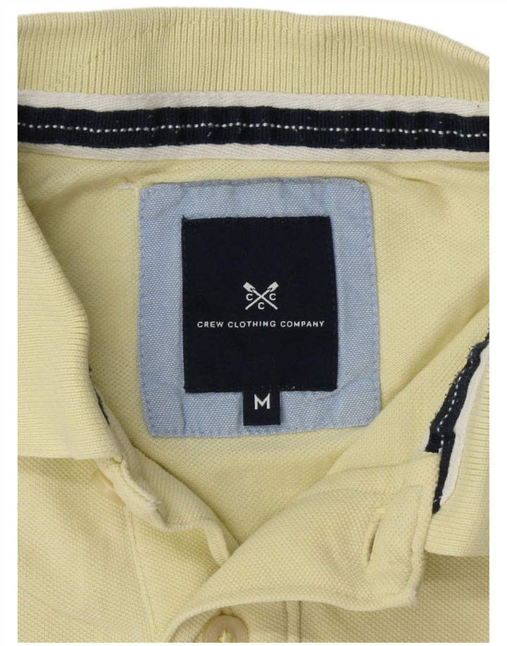 CREW CLOTHING Mens Polo Shirt Medium Yellow