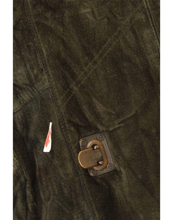 Torras Mens Suede Jacket EU 60 5XL Khaki