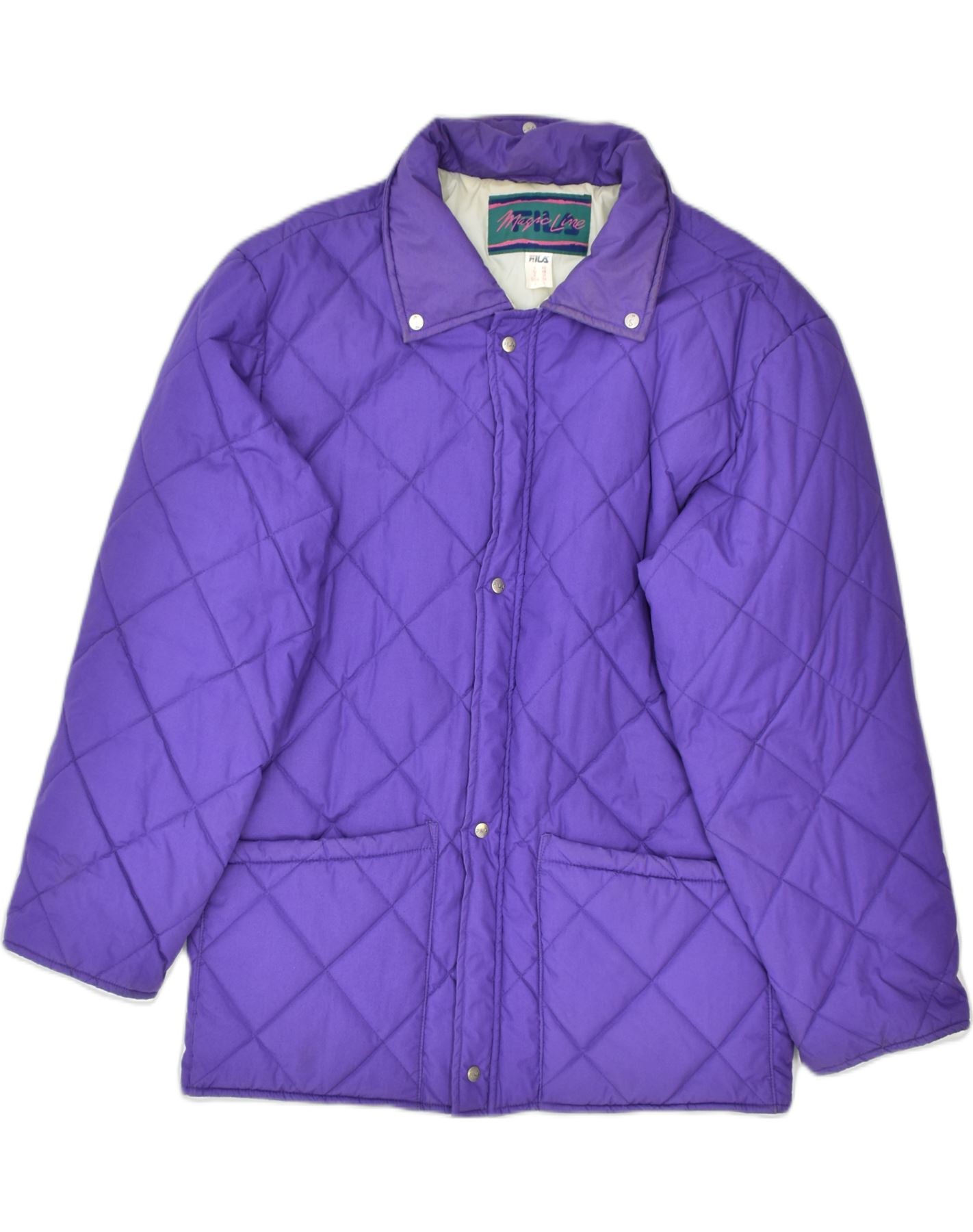 Veste matelass e FILA Homme IT 48 Violet Moyen Polyester Classique