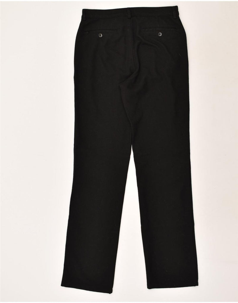 TRUSSARDI Womens Slim Casual Trousers IT 46 Large W30 L33  Black Polyester | Vintage Trussardi | Thrift | Second-Hand Trussardi | Used Clothing | Messina Hembry 