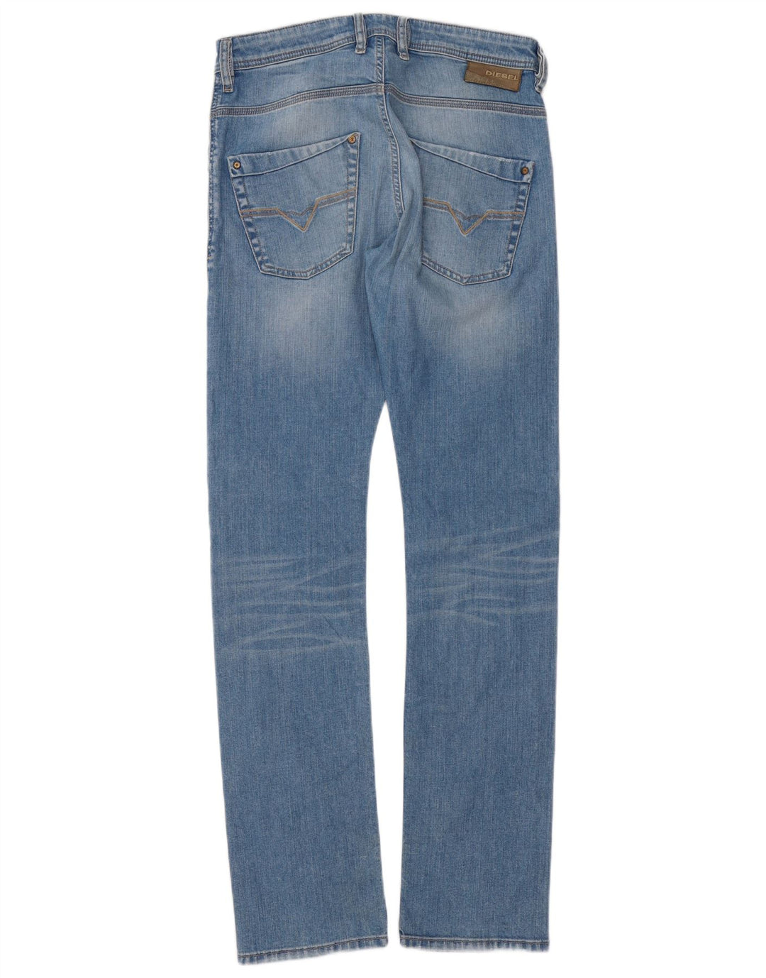 DIESEL Mens Krooley Straight Jeans W29 L34 Blue Cotton
