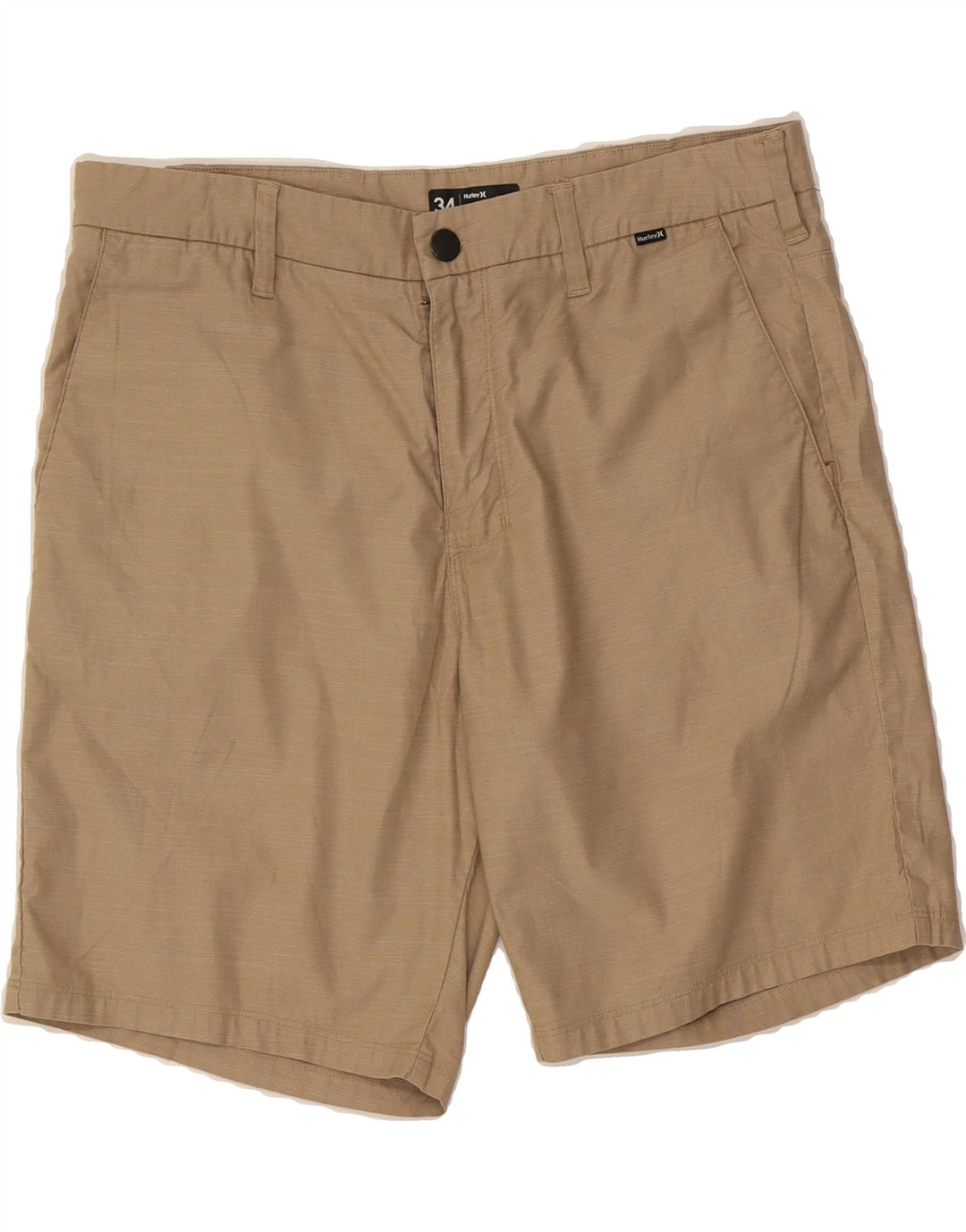 HURLEY Mens Chino Shorts W34 Large  Brown Cotton Vintage Hurley and Second-Hand Hurley from Messina Hembry 