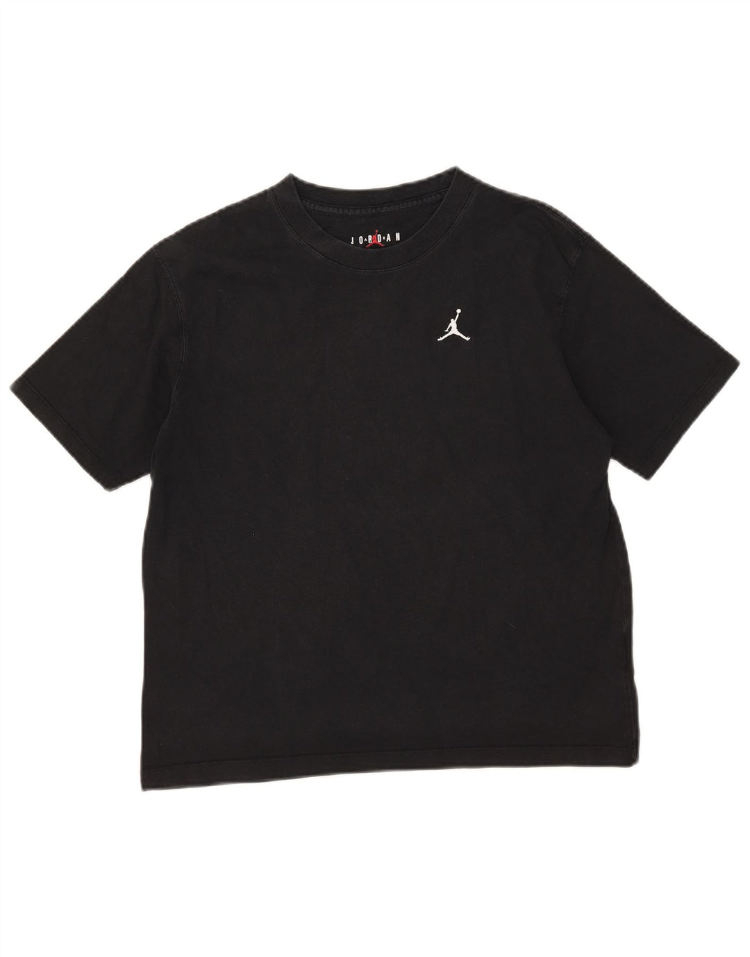 Jordan Womens T-Shirt Top UK 10 Small Black Cotton