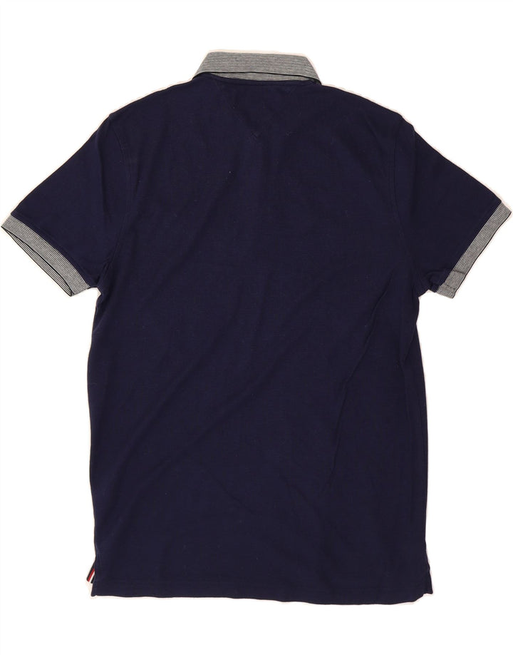 TOMMY HILFIGER Mens Regular Fit Polo Shirt Small Navy Blue Cotton Vintage Tommy Hilfiger and Second-Hand Tommy Hilfiger from Messina Hembry 