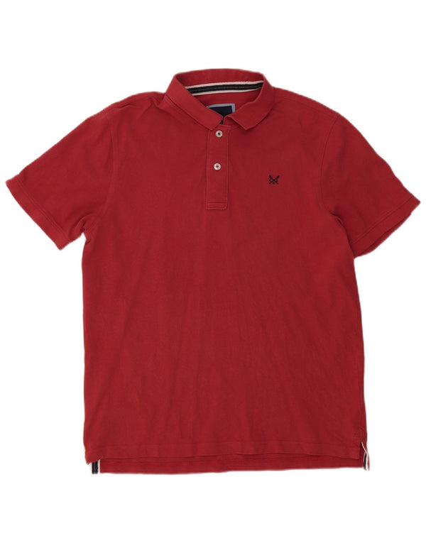 Crew Clothing Mens Polo Shirt Large Red Cotton