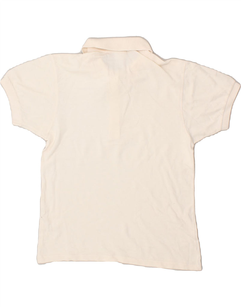 LACOSTE Womens Polo Shirt Size 38 Medium Beige Vintage Lacoste and Second-Hand Lacoste from Messina Hembry 