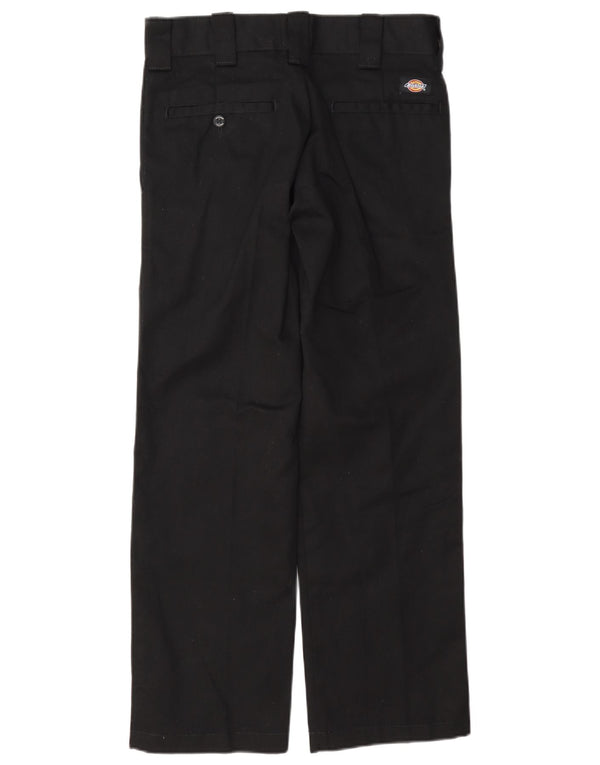 Dickies Womens Slim Straight Chino Trousers W28 L30 Black Polyester