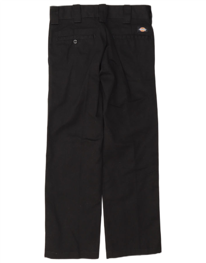 Dickies Womens Slim Straight Chino Trousers W28 L30 Black Polyester