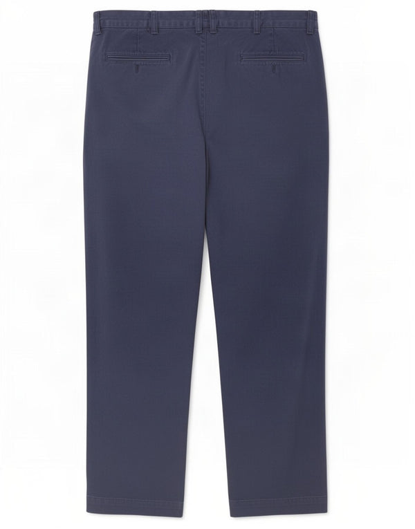 Polo Ralph Lauren Mens Straight Chino Trousers W36 L32 Navy Blue Cotton