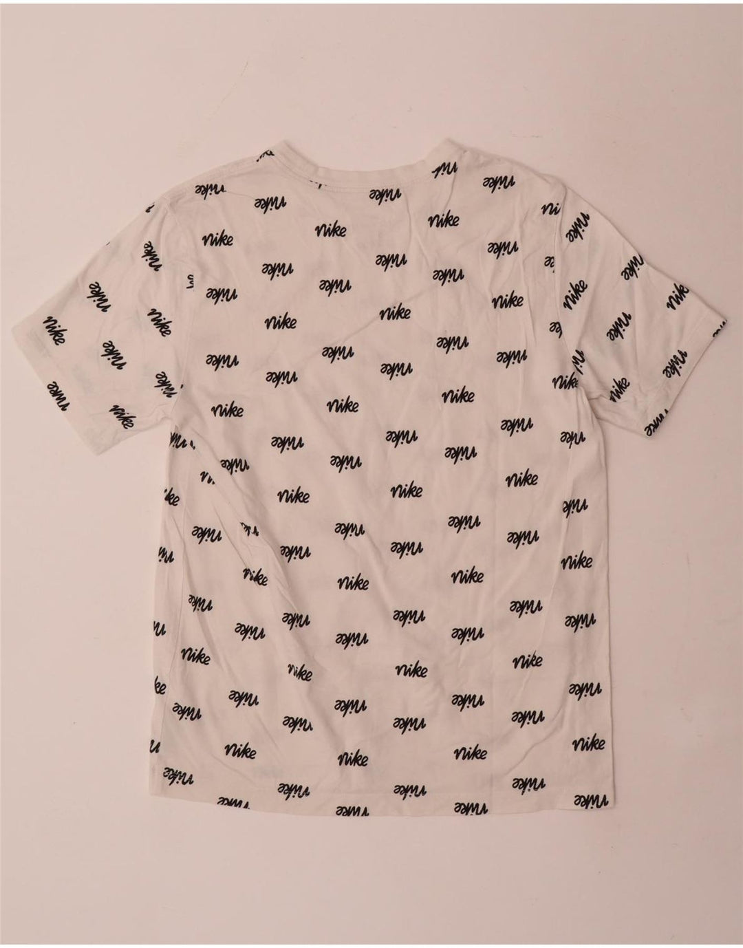 Nike Mens Graphic T-Shirt Top Medium White Cotton