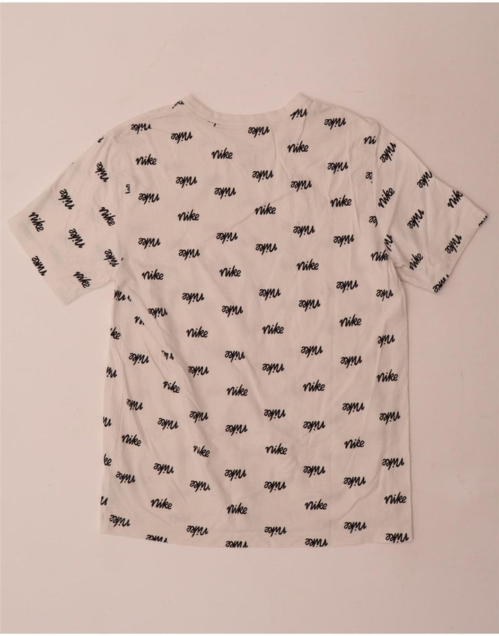 Nike Mens Graphic T-Shirt Top Medium White Cotton