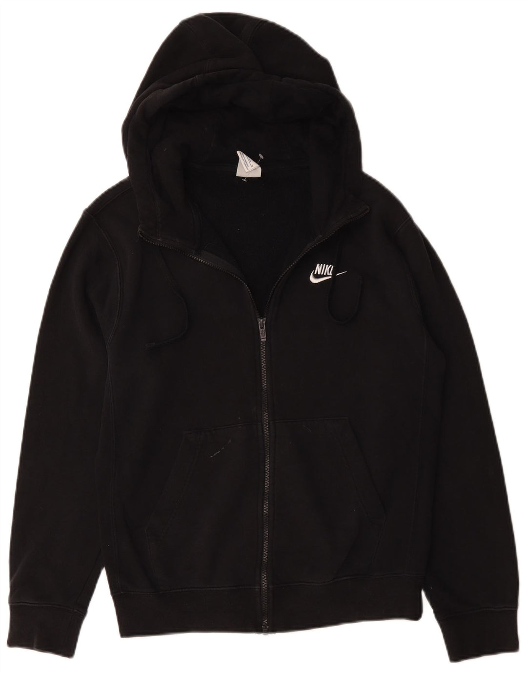 Nike Mens Zip Hoodie Sweater XS Black Cotton