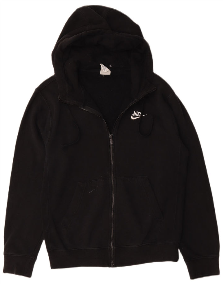 Nike Mens Zip Hoodie Sweater XS Black Cotton