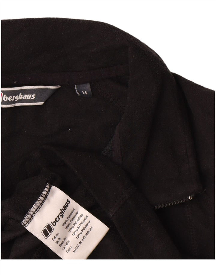 Berghaus Mens Zip Neck Fleece Jumper Medium Black Polyester