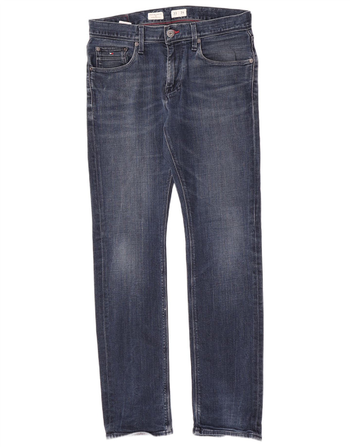 Tommy Hilfiger Mens Denton Straight Jeans W33 L34 Blue Cotton