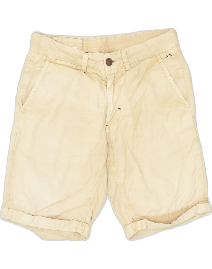 SUN68 Mens Chino Shorts Medium W30 Beige Cotton | Vintage Sun68 | Thrift | Second-Hand Sun68 | Used Clothing | Messina Hembry 