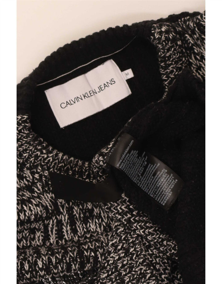 Calvin Klein Jeans Mens Crew Neck Jumper Sweater Medium Grey Flecked