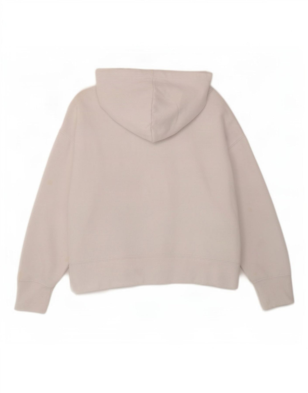 Zara Womens Oversized Hoodie Jumper UK 10 Small White Cotton