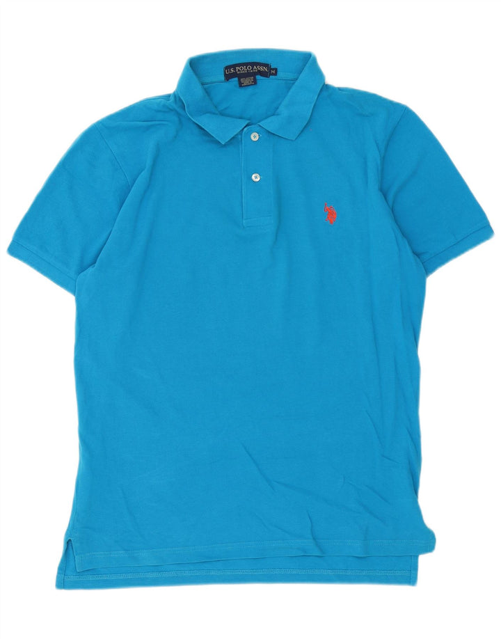 U.S. Polo Assn. Mens Polo Shirt Medium Blue Cotton