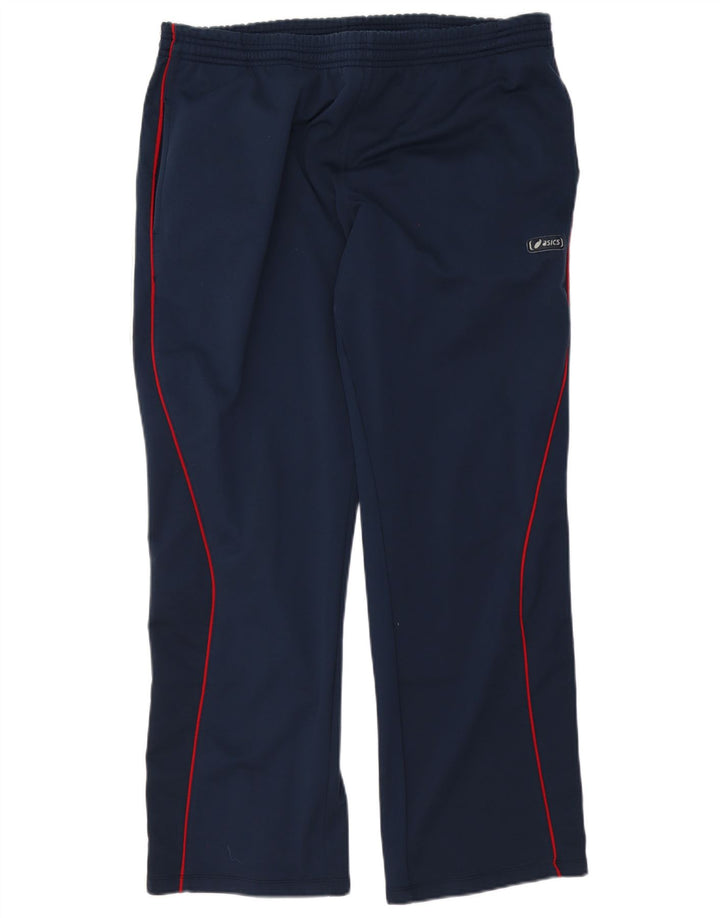Asics Mens Tracksuit Trousers XL Navy Blue Polyester