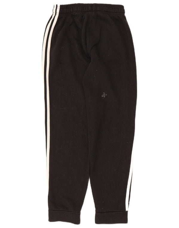 Adidas Boys Tracksuit Trousers Joggers 11-12 Years Black Cotton
