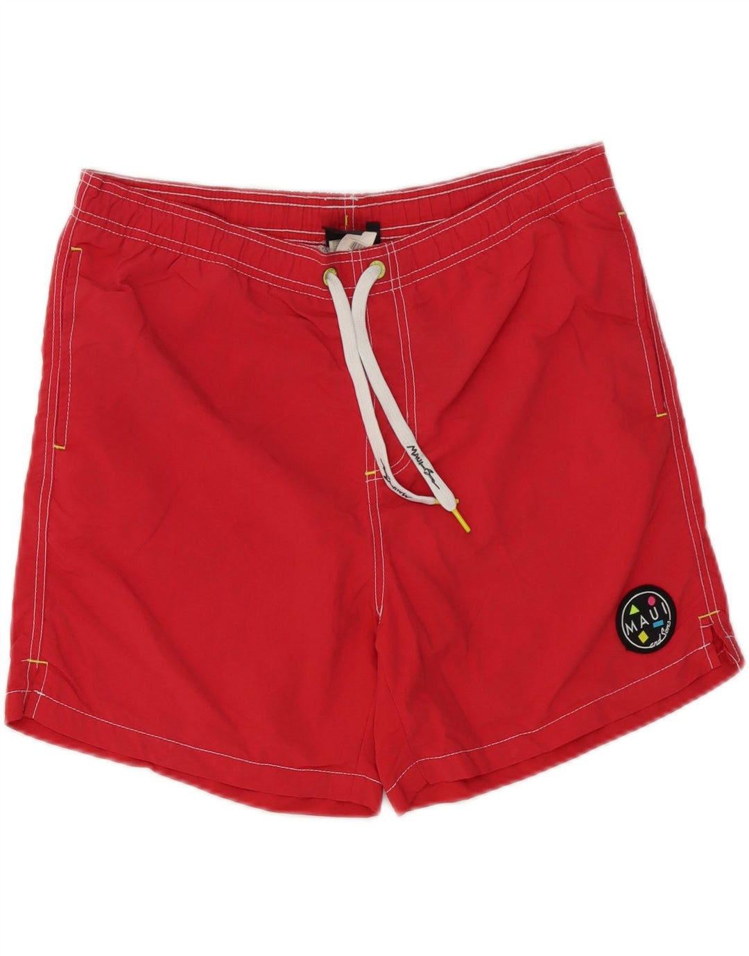 Maui and Sons Mens Swimming Shorts Medium  Red Polyamide