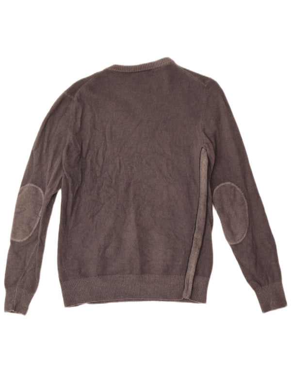 Aeronautica Militare Mens Crew Neck Jumper Sweater XS Grey Lambswool