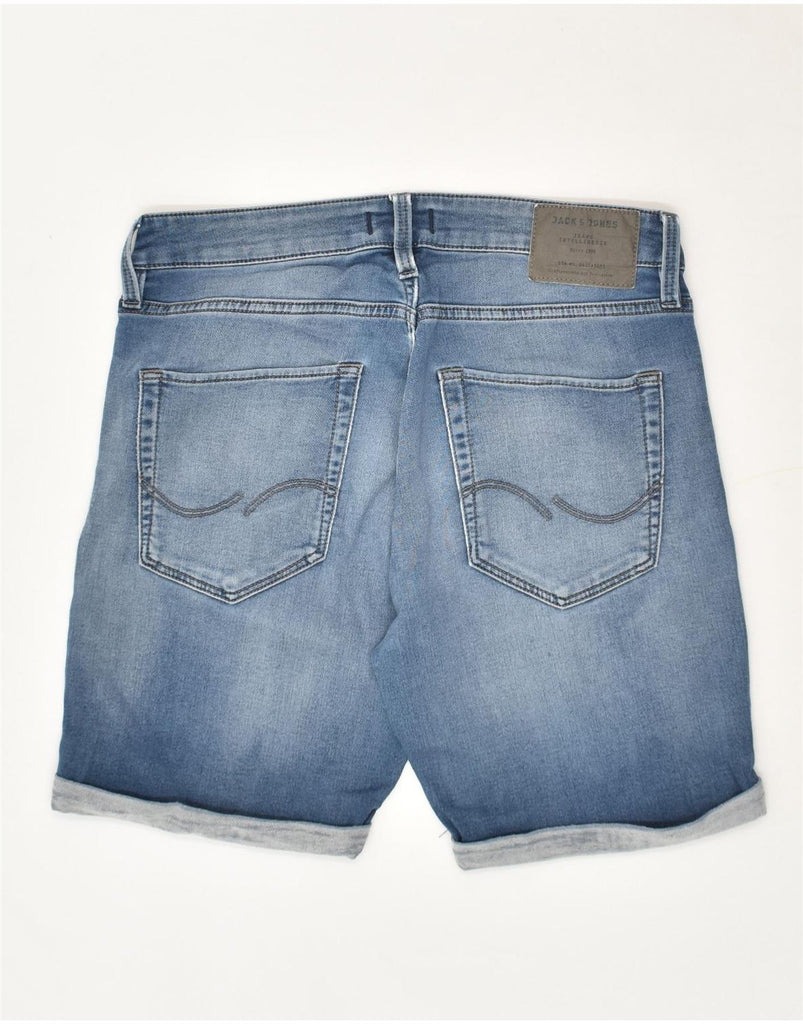 JACK & JONES Mens Regular Denim Shorts  Small W30 Blue Cotton | Vintage Jack & Jones | Thrift | Second-Hand Jack & Jones | Used Clothing | Messina Hembry 