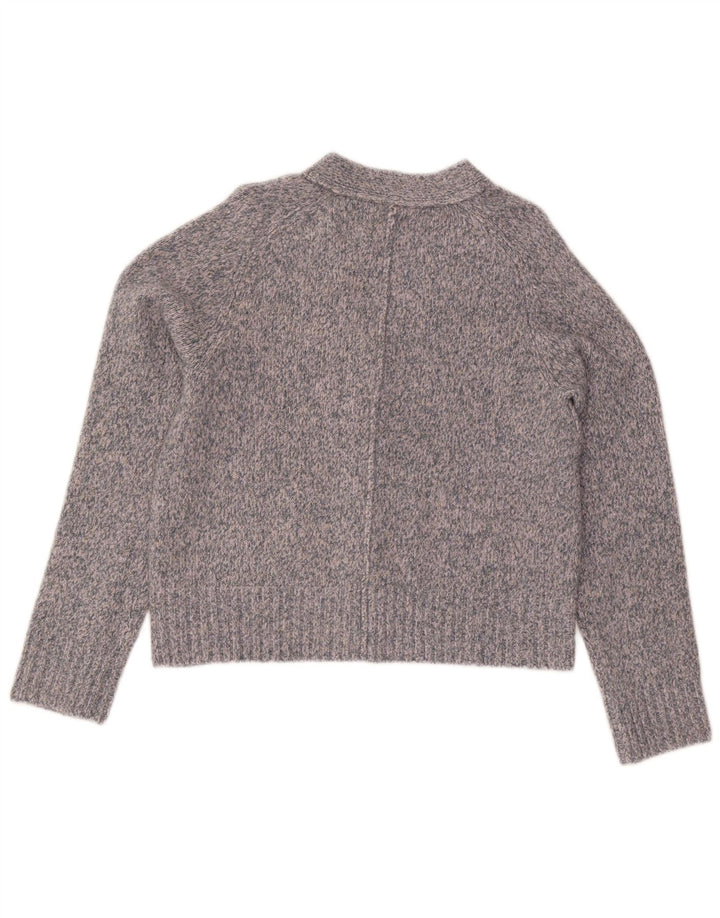 Fat Face Womens Cardigan Sweater UK 12 Medium Grey Acrylic