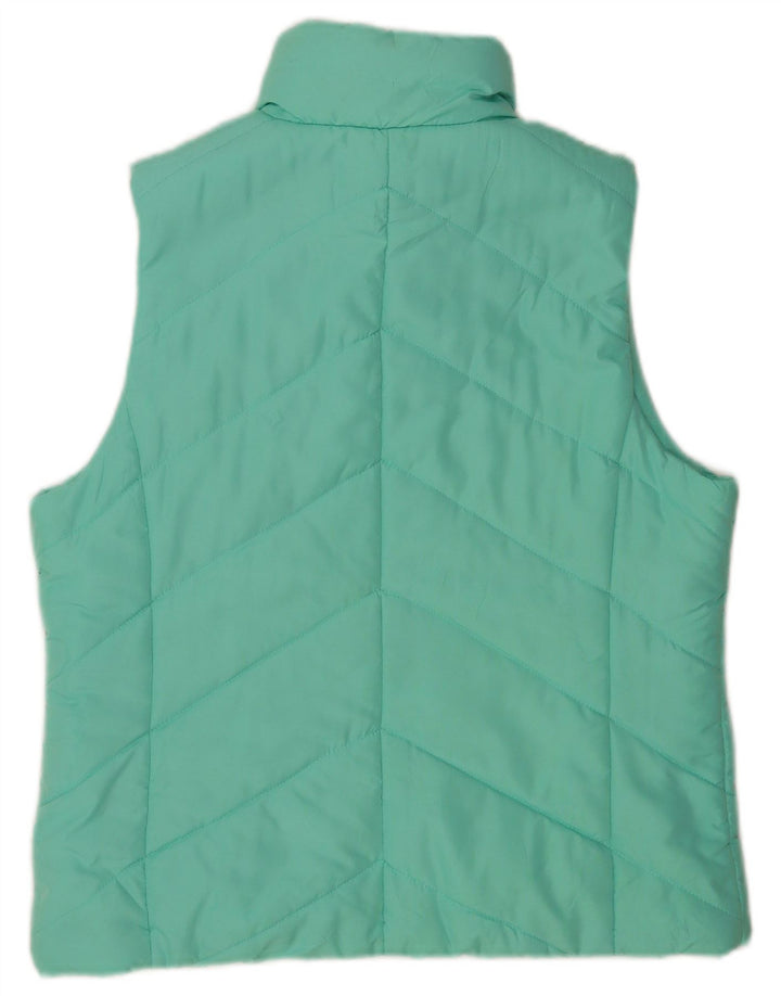 M&Co Womens Padded Gilet UK 14 Large Turquoise Polyester