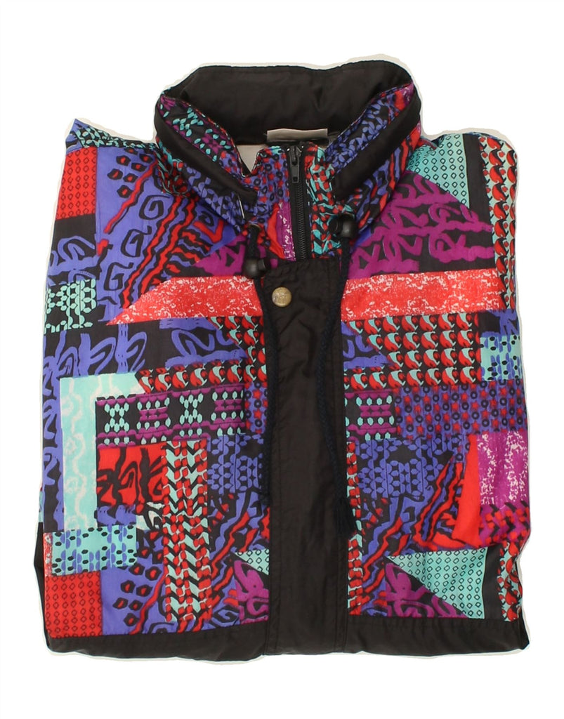 VINTAGE Womens Bomber Jacket UK 16 Large Multicoloured Colourblock | Vintage Vintage | Thrift | Second-Hand Vintage | Used Clothing | Messina Hembry 