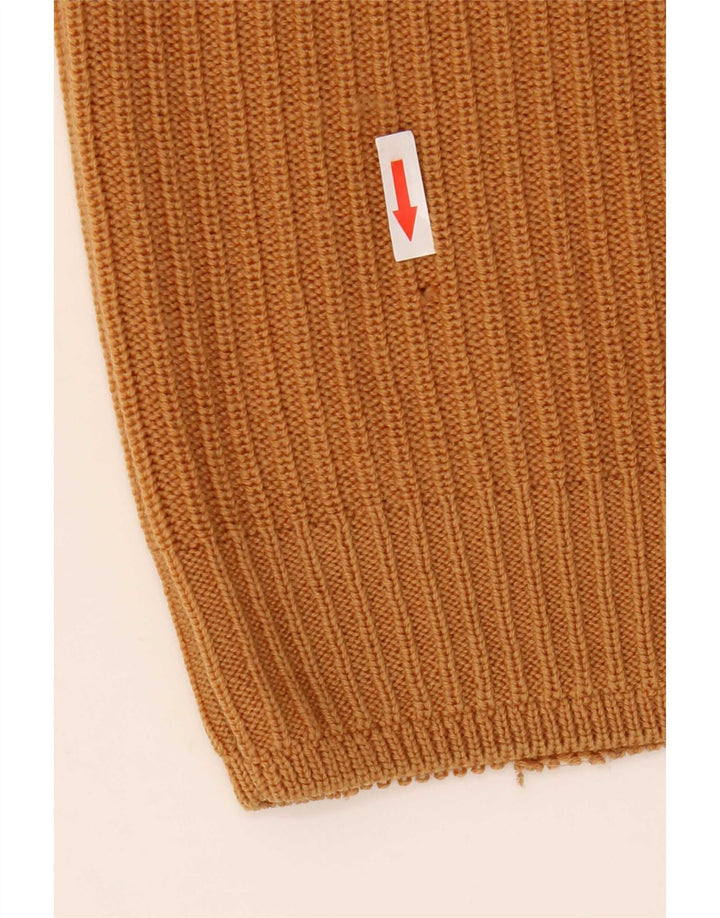 Joop Mens Crew Neck Jumper Sweater IT 50 Medium Brown Wool