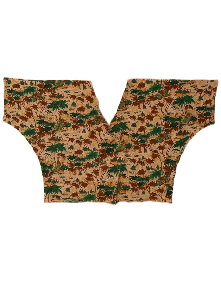 Vintage Womens Crop Top UK 12 Medium Multicoloured Hawaiian
